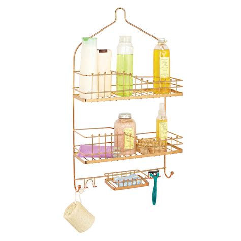 gold shower caddies|gold shower caddy for bathroom.